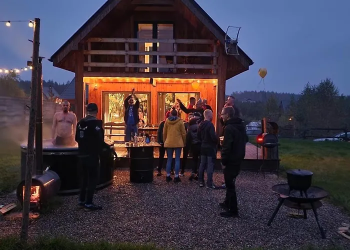 Gorskie Kaszuby ,golubie ,domek W Sielskim Klimacie ,niedaleko Stoku Koszalkowo Na Kaszubach-do 10 Osob,sauna ,balia,kominek,opcja Kuligu * Sikorzyno