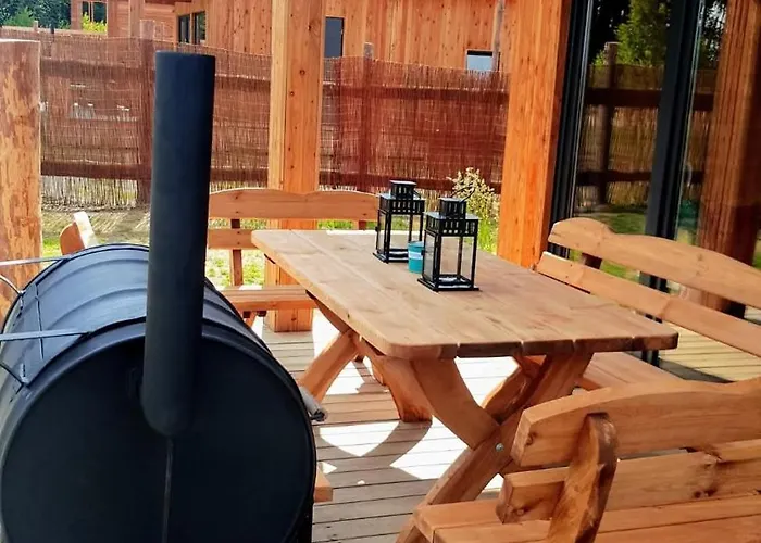 بيت للعطل Gorskie Kaszuby ,golubie ,domek W Sielskim Klimacie ,niedaleko Stoku Koszalkowo Na Kaszubach-do 10 Osob,sauna ,balia,kominek,opcja Kuligu